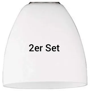 2 Stück Lampenschirme Timo 63921 E 27 u.a. für Led Glas Lampenschirm 16 cm Durchmesser, Ersatzglas, Schirm, Ersatzschirm, Lampenglas für Pendellampe, Tischlampe, Fluter, Leuchte