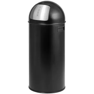 ELUNO Pushmülleimer 25 l Schwarz