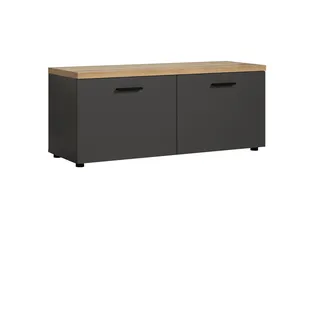 Home Affaire Bajo TV-Lowboard 120 x 50 x 40 cm Grau/Eiche Holzwerkstoff