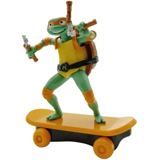 Teenage Mutant Ninja Turtles | Michelangelo Mutant Mayhem Skate Spielzeug | TMNT Actionfiguren Sewer Shredders, Geschenkspielzeug, Alter 3+