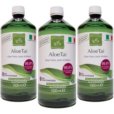 Benessence - Aloe Juice: Aloe Vera-Saft mit Echtem Fruchtfleisch – Nicht Pasteurisiert und Ungefiltert - 3 L