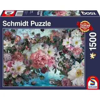 Schmidt Spiele Aquascape, Blumen unter Wasser, Puzzle, 1500 Teile