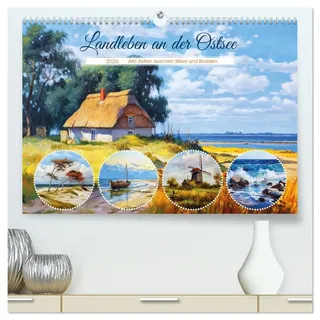 Landleben an der Ostsee - Alte Zeiten zwischen Meer und Bodden (hochwertiger Premium Wandkalender 2026 DIN A2 quer), Kunstdruck in Hochglanz: Die ... als Zeitreise an der Ostsee (CALVENDO Orte)