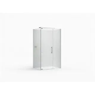 Glaszentrum Hagen Hephaistos Komplettdusche mit Drehtür 120 x 195 cm transparent/satiniert