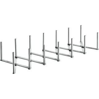 Napoleon Spare-Rib-Halter 7 cm Edelstahl Silber/Weiß