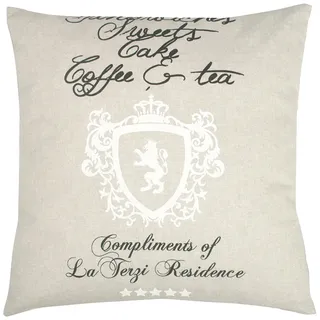 GO-DE High Tea Dekokissen 50 x 50 cm Beige