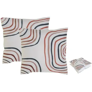 Home ESPRIT Kissen-Set, Regenbogen, 45 x 5 x 45 cm, 2 Stück