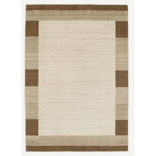 Cazaris Wollteppich , Naturfarben, Beige , Textil , Bordüre , rechteckig , 90x160 cm , Care & Fair , für Fußbodenheizung geeignet, in verschiedenen Größen erhältlich , Teppiche Und Böden, Teppiche, Orientteppiche