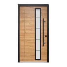 Splendoor Haustür ThermoSpace Paris Prime Woodeffect 110 cm x 210 cm Anschlag Re