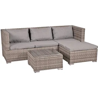 greemotion Kailua Garten-Lounge, braun-beige, grau, Extra breit