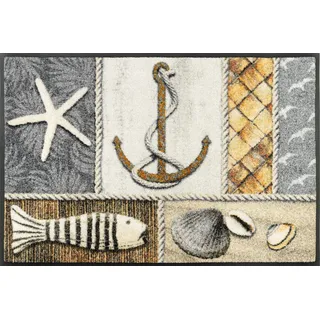 Wash+Dry Fußmatte Coastline 50x75cm, innen und außen, waschbar