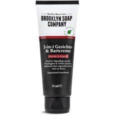 Bild von BROOKLYN SOAP 2-in-1 Gesichts- & Gesichtscreme (75 ml) · Bartpflege der COMPANY · Alternative zum Bartöl oder zum Bart Balsam · Weicherer 3-Tage-Bart & weniger Bartjucken ✓
