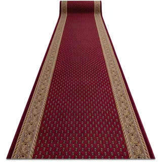 rugsX Läufer Antirutsch Inca 80/300 cm , Rot , Textil , Rechteckig , 80x300 cm , Teppiche und Böden, Teppiche, Teppichläufer, Läufer
