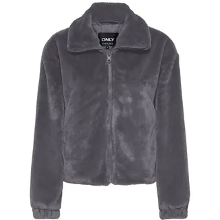 ONLY Damen Teddy Jacke kurze Kunstfell-Jacke ONLDana Sol