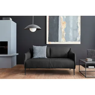 W.Schillig 2-Sitzer »sally« mit Metallfüßen in schwarz pulverbeschichtet, Breite 154 cm, schwarz