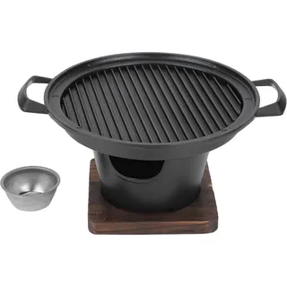 Grill, tragbarer rauchfreier Mini-Grill, Holzkohlegrill, Grillzubehör 26x21x12,5 cm