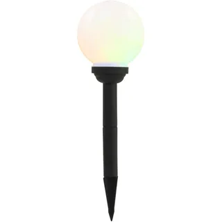 vidaXL Außen-Solarlampen 8 Stk. LED Kugel 15 cm RGB - Weiß