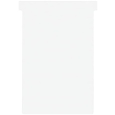 Nobo T-Karten Tabs oben 15 mm unten 124 x 112 x 180 mm Größe 4 100 Stück weiß