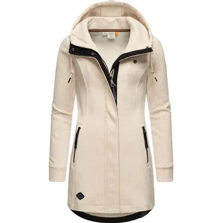Sweatjacke RAGWEAR "Sweatjacke Letty Intl.", Damen, Gr. L, beige (beige melange24), Obermaterial: 54% Polyester PES. 41% Baumwolle CO. 5% Viskose CV. Futter: 54% Polyester PES. 41% Baumwolle CO. 5% Viskose CV., Sweatjacken Sweatjacke