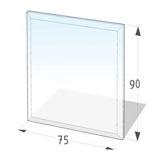 Lienbacher Funkenschutzplatte Glasbodenplatte Rechteck 8mm Stärke