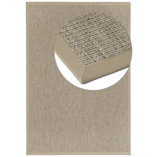 DEKOWE Teppich »Basic S2 Rustic« rechteckig 10 mm Höhe meliert, Sisaloptik, mit Bordüre, In- und Outdoor geeignet