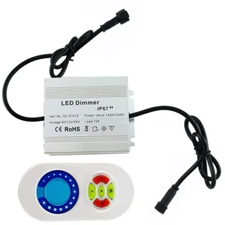 CHNXU LED Leuchte Wasserdicht IP67 Dimmer für DC 12V Warmweiß/Kaltes Weiß/Blau LED Einbaustrahler Außenlampe Treppen Einbauleuchten