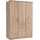 Drehtürenschrank Click 135 x 199 x 58 cm Braun