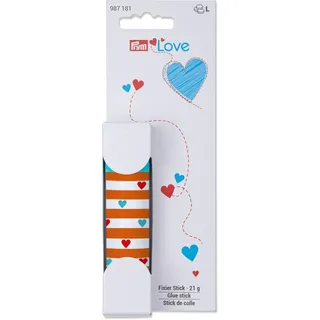Prym 987181 Fixier-Stick, Fixier Stift, Prym Love, auswaschbar 21 g, weiß