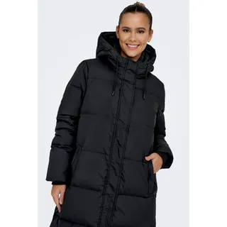 Steppmantel ONLY "ONLALICE DOWN COAT OTW", Damen, Gr. L, schwarz, Web, Obermaterial: 100% Polyester, unifarben, lang, Mäntel Steppmantel