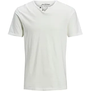 JACK & JONES T-Shirt »SPLIT NECK TEE«, weiß