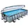 EXIT Stone Pool 540 x 250 x 100 cm inkl. Sandfilteranlage, Abdeckplane, Sonnendeck, Poolleiter