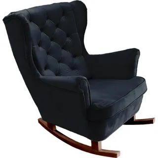 DomoHome Relaxsessel Armlehnensessel Armlehnen Fernsehsessel Loungesessel Polstersessel Couchsessel Armsessel Chair Wohnzimmersessel Ohrensessel | 102x81x95cm | Black_29863 - Schwarz