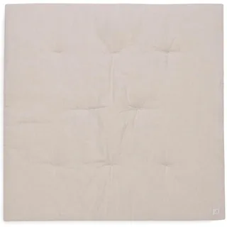 Jollein Krabbeldecke für Baby - Harvest Natural - 70% Baumwolle, 30% Leinen - Laufgittereinlage - 100x100 cm - Spieldecke Baby