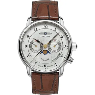 Zeppelin Friedrichshafen Mondphase Leder 40 mm 85361