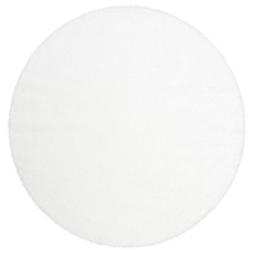 Bild von Hochflor-Teppich »Malin«, rund, Uni-Farben, leicht glänzend, besonders flauschig durch Mikrofaser, weiß