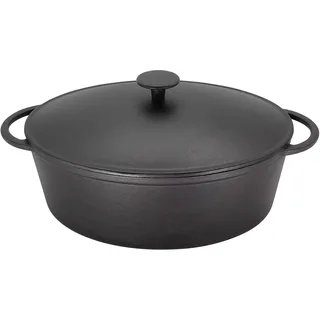 Krüger Gusseisen Bräter 34 x 27 x 12,5 cm oval