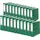 Original Falken 20er Pack PP-Color Kunststoff-Ordner. Made in Germany. 8 cm breit DIN A4 grün Ringordner Vegan Aktenordner Briefordner Büroordner Plastikordner Schlitzordner