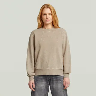 G-Star Washed A Line Script Sweatshirt Beige XS