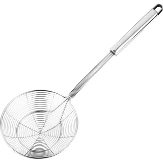 Sieblöffel aus massivem Edelstahl, Küchenutensil, Drahtsieb, Nudelsieb, Löffel