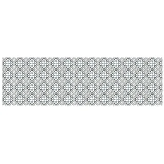 Croma Collection Hidra Vinyl Teppich 60x200 Cm - Grey / White - One Size