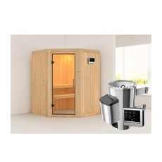 Karibu Sauna mit Ofen externe Stg.Easy Natur