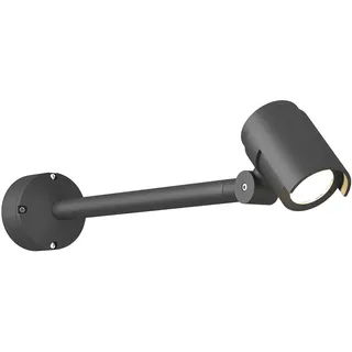 Lucande LED Außenleuchte Beatrix (Modern) in Schwarz aus Aluminium (1 flammig,) - Außenstrahler außen Spot für Garten Terasse Balkon & Haus