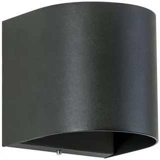 Brumberg LED-Wandanbauleuchte 230 V AC, 50 Hz, 10 W, 3.000 K, schwarz struktur, IP54, ab