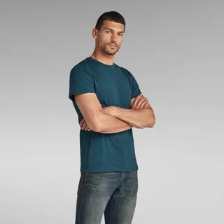 G-Star »Base-S T-Shirt« mit kleinem Logo-Detail, blau