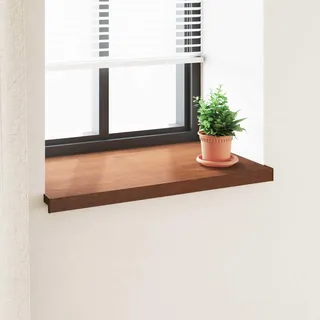 Fensterbank Braunes Holz 60 x 50 x 4,5 cm PVC - Braun