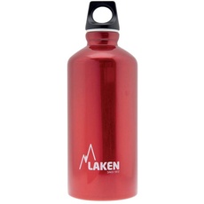 Bild von Futura Alu Trinkflasche Schmale Öffnung Schraubdeckel mit Schlaufe 0,6L, Rot