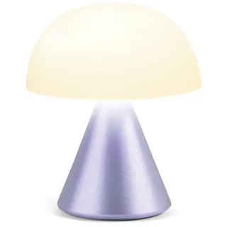 Lexon MINA Mini wiederaufladbare kabellose LED-Tischlampe, für Nachttisch oder Schreibtisch, mit Dimmer, bis zu 12 Stunden Akkulaufzeit - Helles Flieder