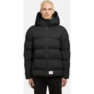 khujo Steppjacke »Steppjacke Silas2-YM«, mit Kapuze urbane Herren Winterjacke mit großer Kapuze, schwarz