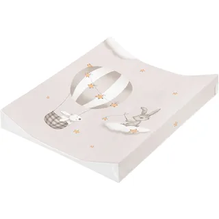 Julius Zöllner® 2-Keil Wickelauflage 60x71 cm - weiche Wickelunterlage - Baby Wickeltischauflage - Folie, wasserdicht & abwischbar - Made in Germany - OEKO-TEX Standard 100 - Sternenfahrt