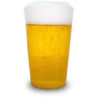 Silverkitchen 25 Stück Mehrweg Partybecher 0,3l - Plastik Bierbecher bruchsicher, Party Becher Set, Plastikbecher Grillparty, Kunststoff Biergläser Made in Germany